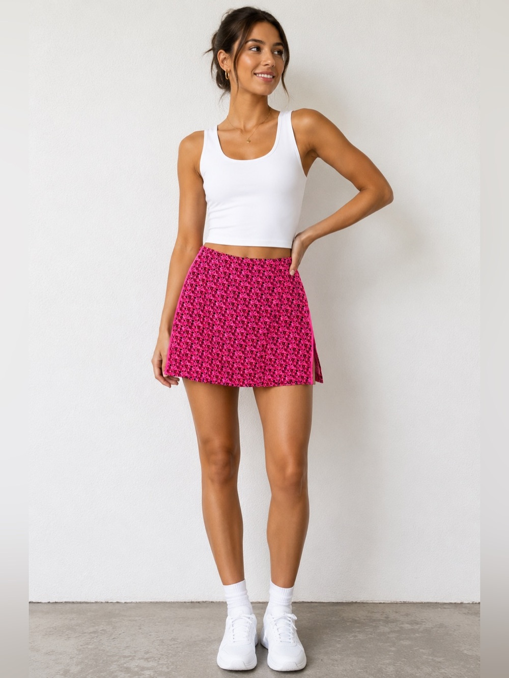 Golftini Floral Lightweight Golf Tennis Skort Size 6
